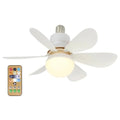 Ventilateur de plafond LED 40W E27 avec télécommande pour la gradation, adapté au salon, au bureau, à l’usage domestique, 85-265V